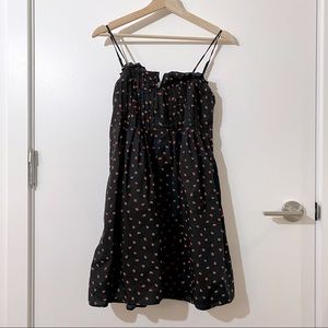 Madewell Pintuck Cami Dress in Fresh Strawberries
